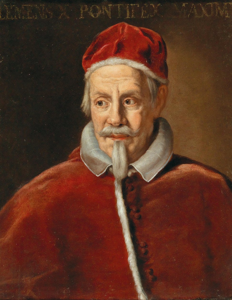 Portræt af paven Clemens X 1590-1676, begyndelsen af 1670