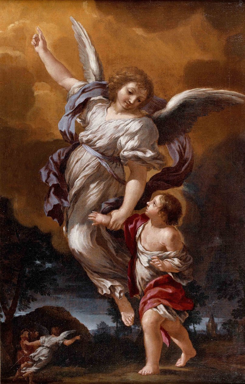 Skytsengelen efter Pietro da Cortona af Ciro Ferri