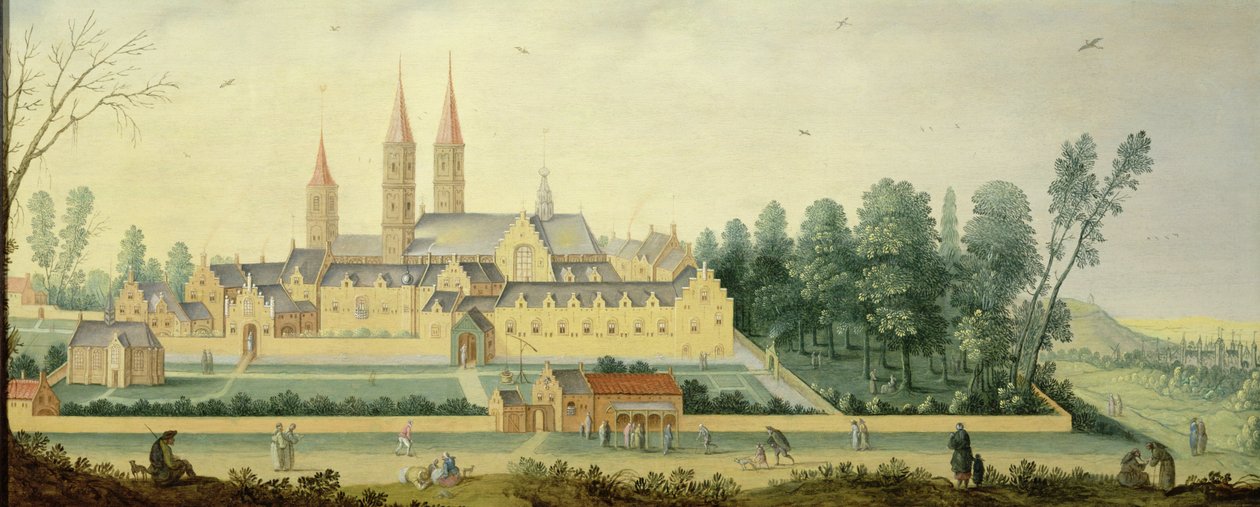Slottet og klosteret i Egmond af Claes Jacobsz van der Heck