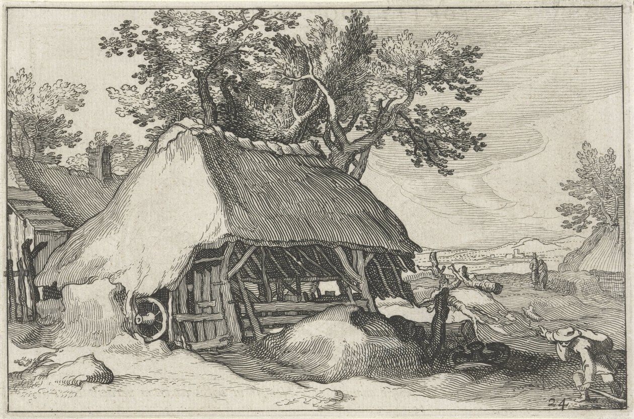 Gård Landskaber med gårde (serietitel) af Claes Jansz. Visscher (II)