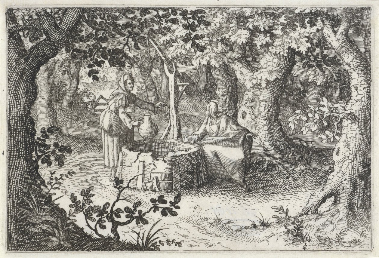 Kristus og den samaritanske kvinde af Claes Jansz. Visscher (II)