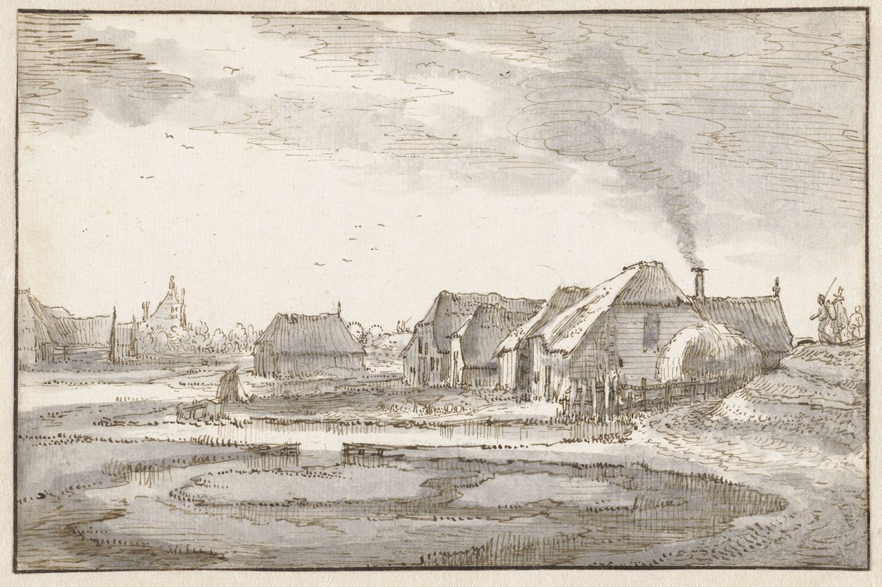Spaarndammerdijk ved Braakjes af Claes Jansz. Visscher (II)