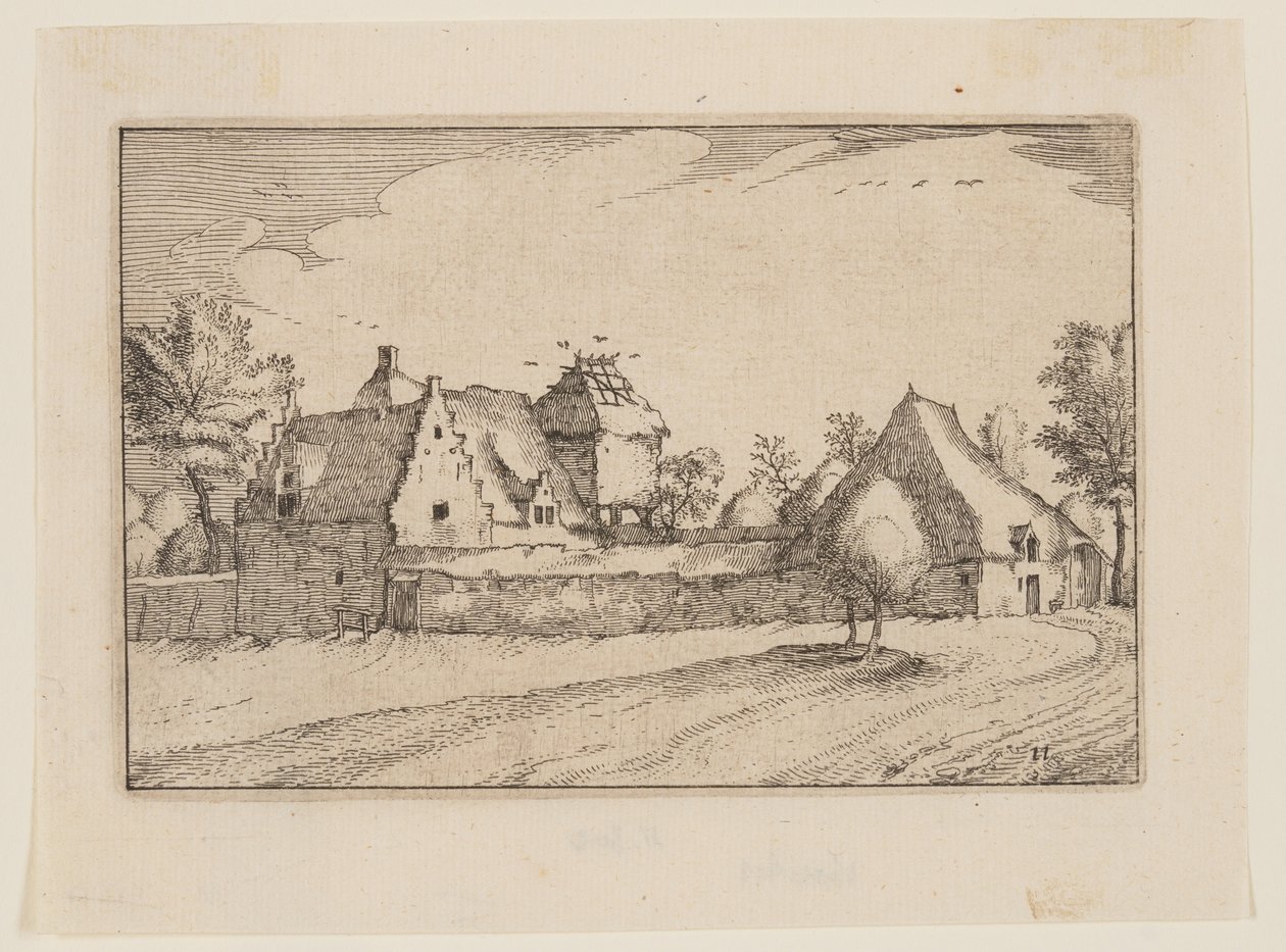 En indhegnet gård af Claes Jansz. Visscher