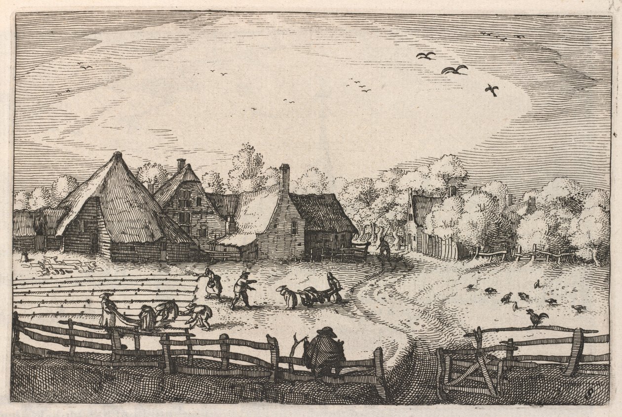 Blekerye aededuyne beliggende (gårde og blegemarker) af Claes Jansz Visscher