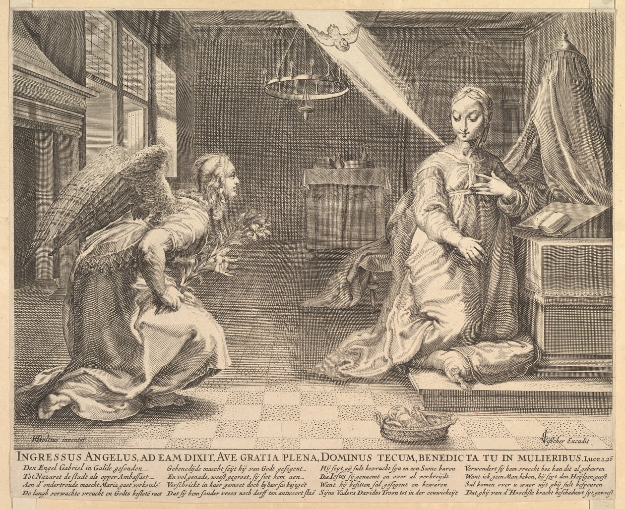 Bebudelsen, før 1652. af Claes Jansz Visscher