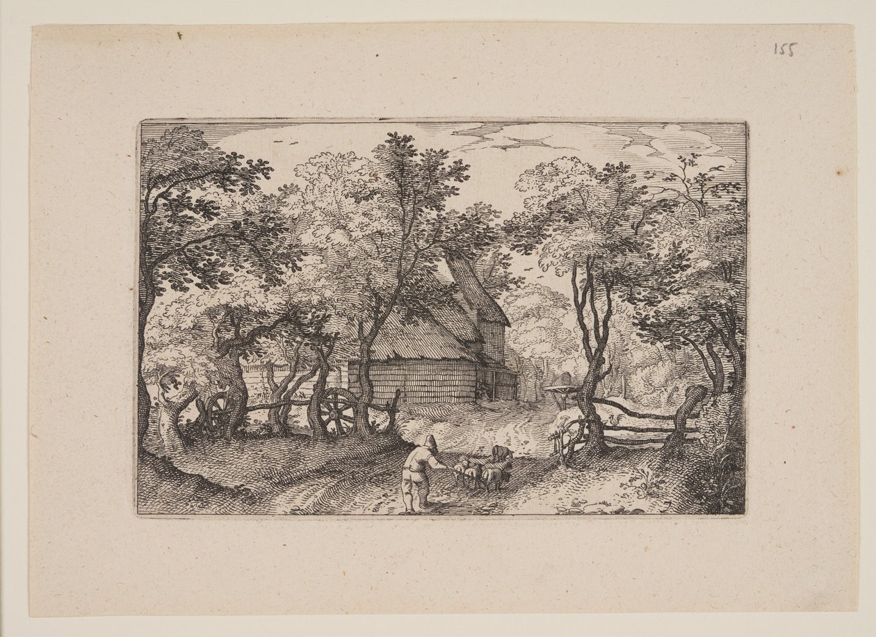 Vejen mod Heemstede, fra udsigter i omegnen af Haarlem (Plaisante Plaetsen) af Claes Jansz. Visscher