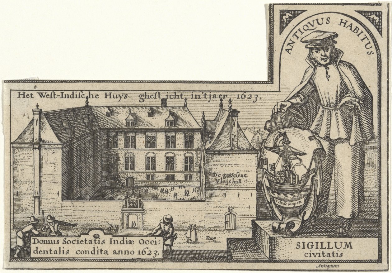Vestindiens hus i Amsterdam, 1623-26 af Claes Jansz Visscher