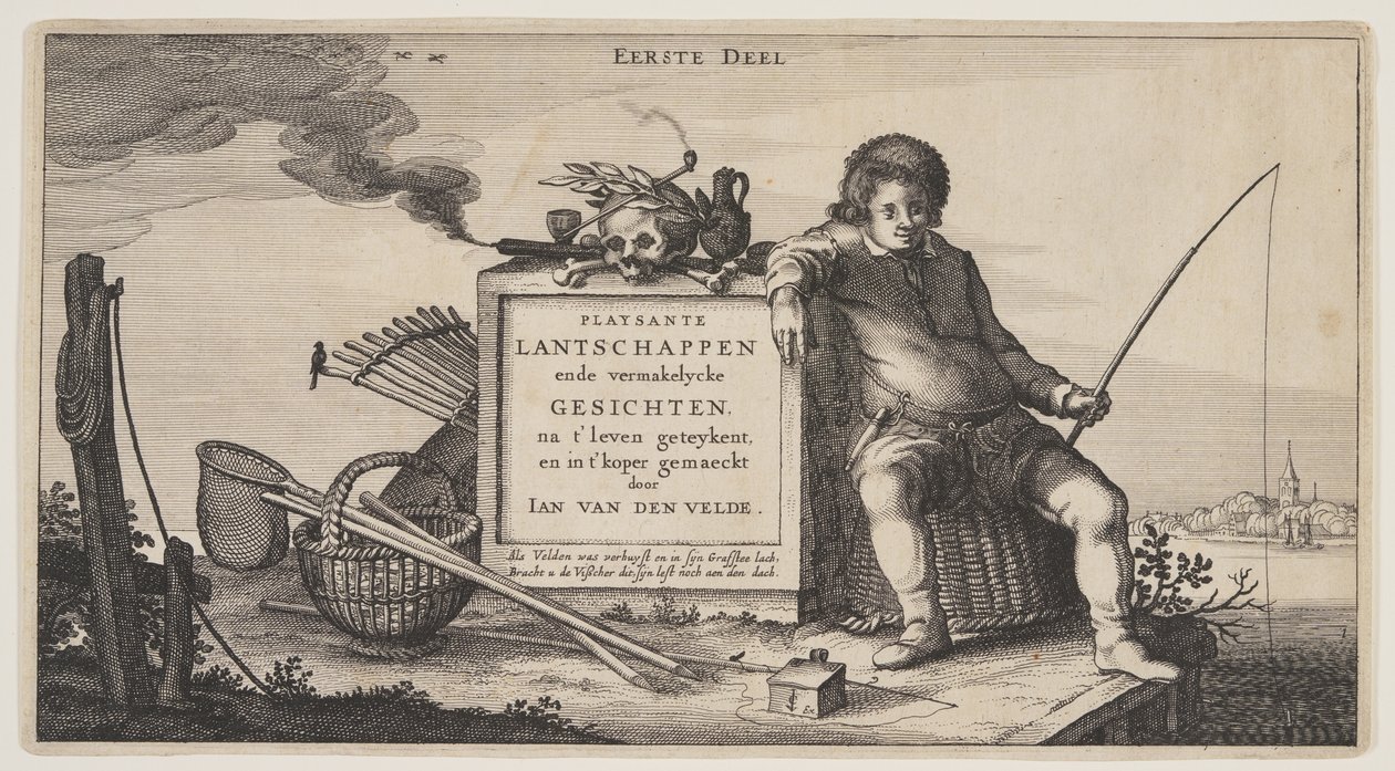 Titelblad, fra Landskaber (Playsante Lantschappen) af Claes Jansz. Visscher II