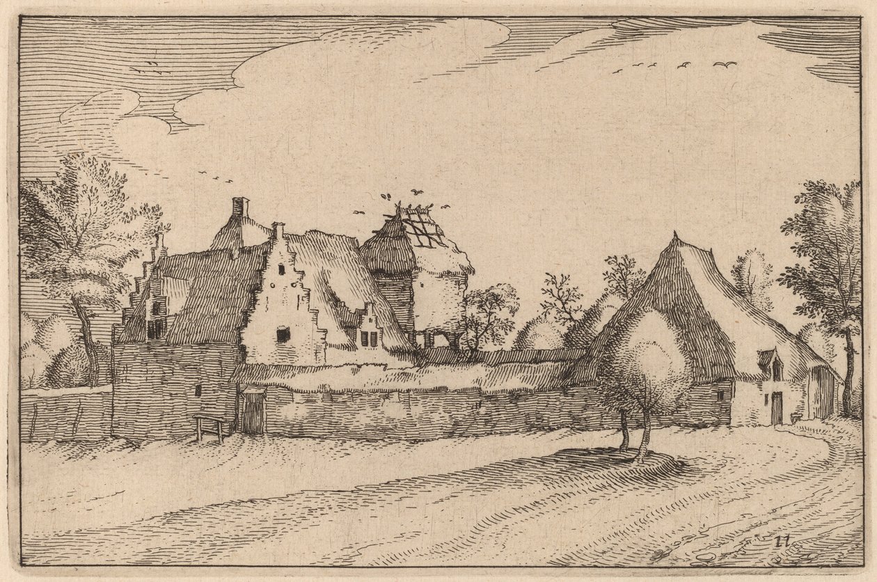Muret gård af Claes Jansz Visscher after Johannes van Doetechum, the Elder after Lucas
