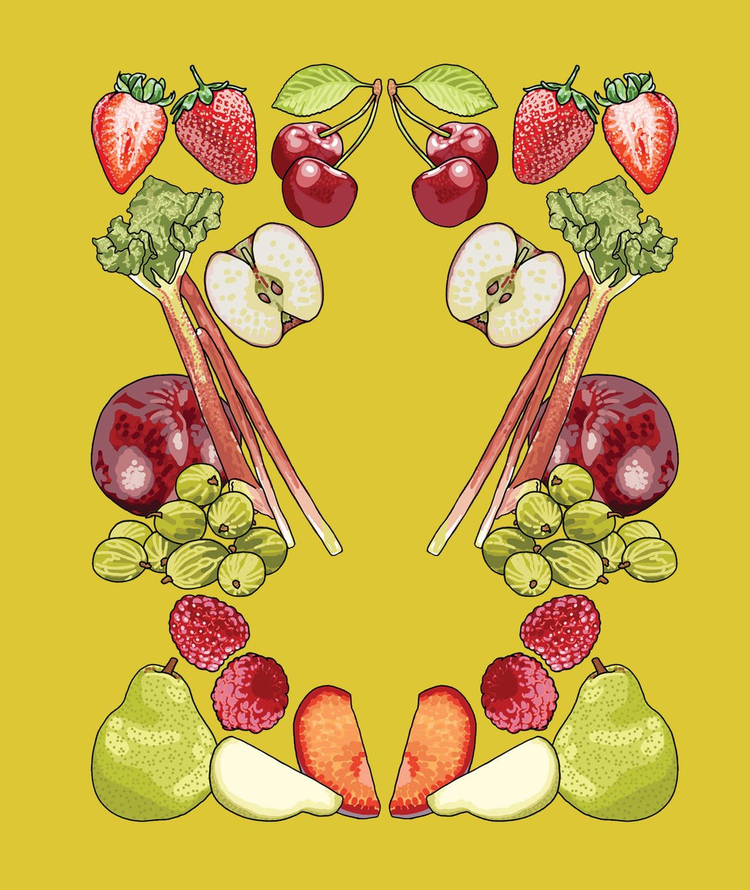 Frugtagtig frugt, 2024 (digital) af Claire Huntley