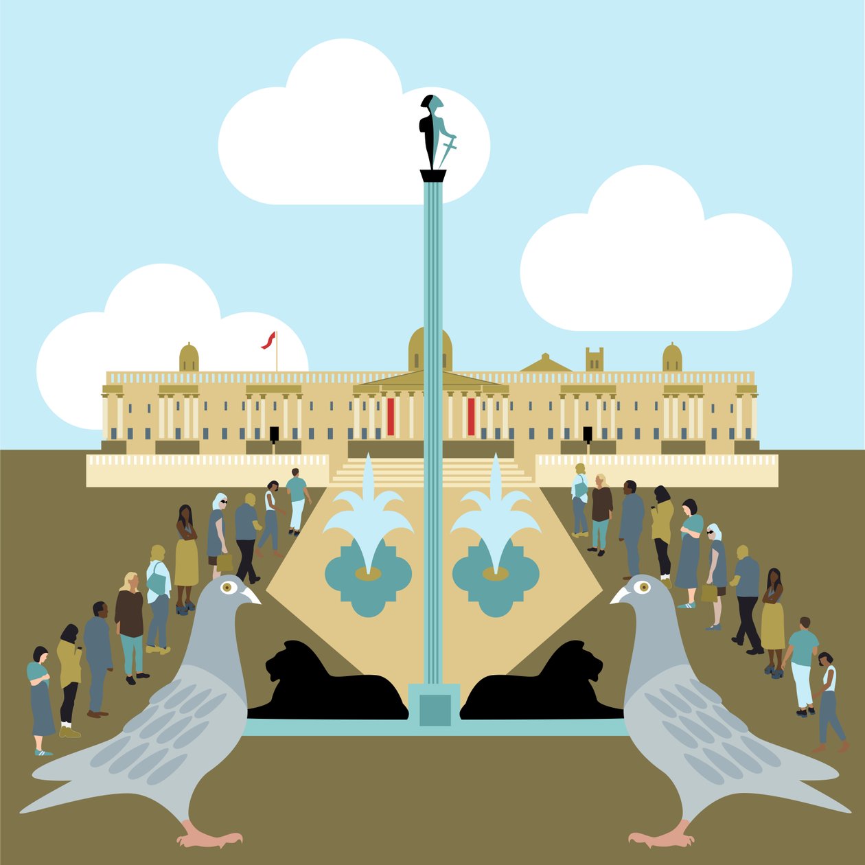 National Gallery, Trafalgar Square af Claire Huntley