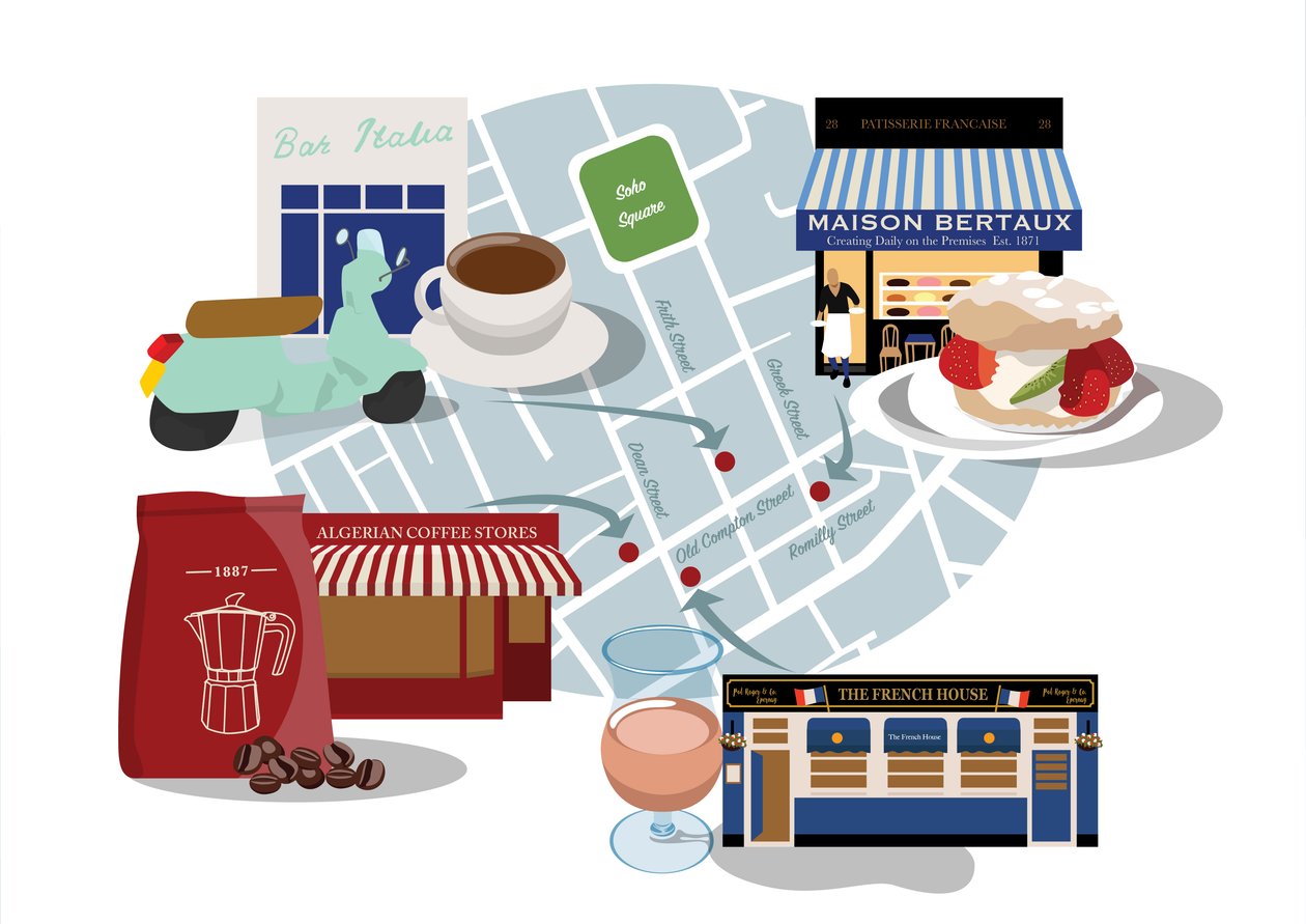 Soho-klassikere til kaffe, kage og vin! af Claire Huntley