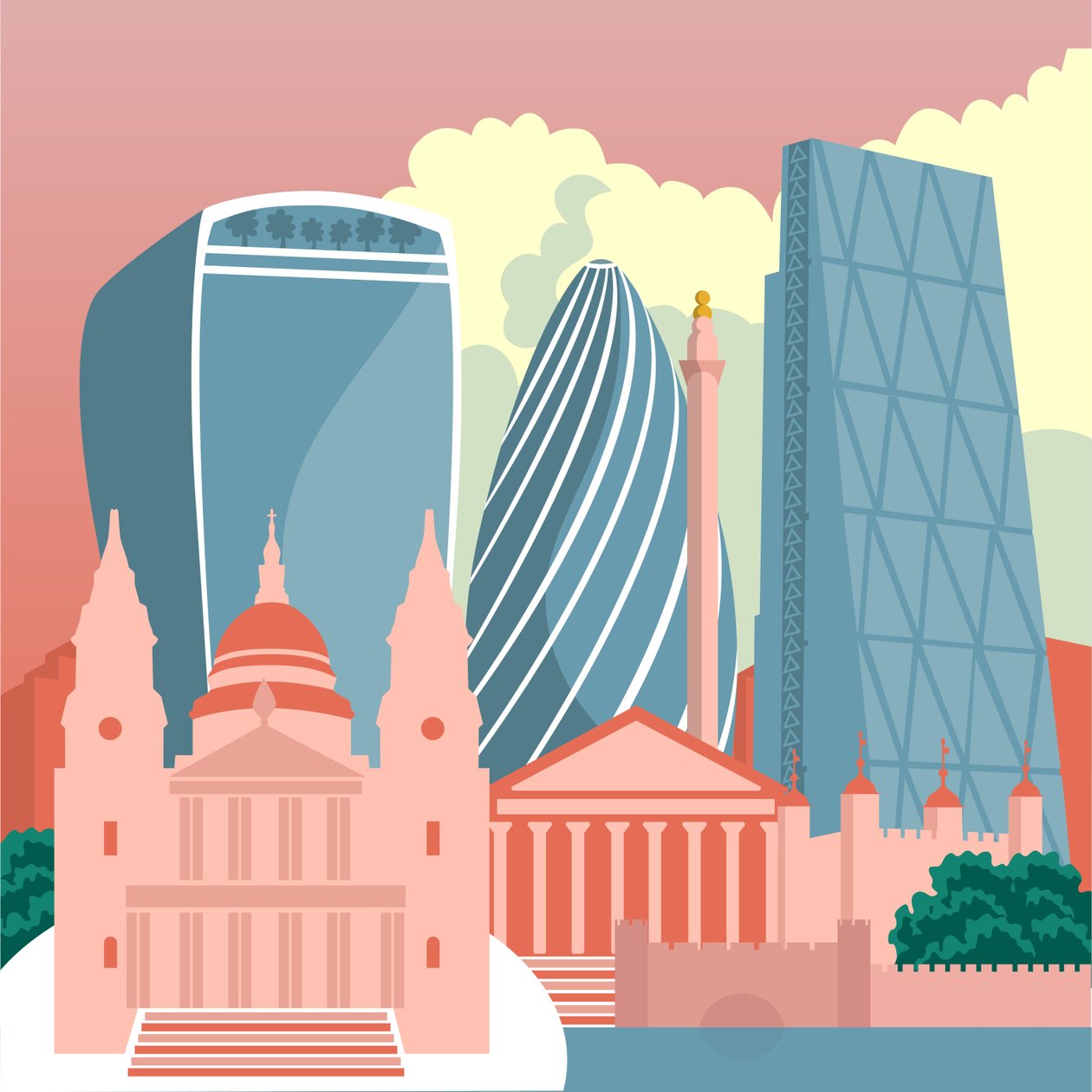 Square Mile bybillede af Claire Huntley