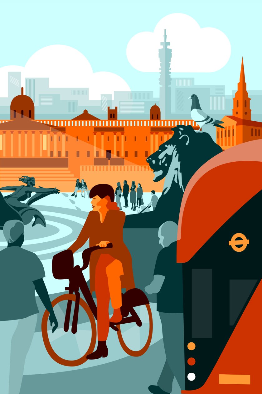 Trafalgar Square, London af Claire Huntley