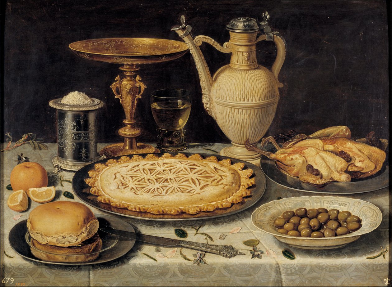 Nature morte - Stilleben - Maleri af Clara Peeters (1594-1658) af Charlotte Evans
