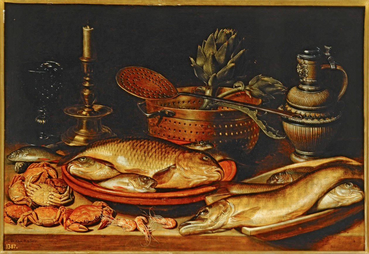 Stilleben med fisk ... af Clara Peeters