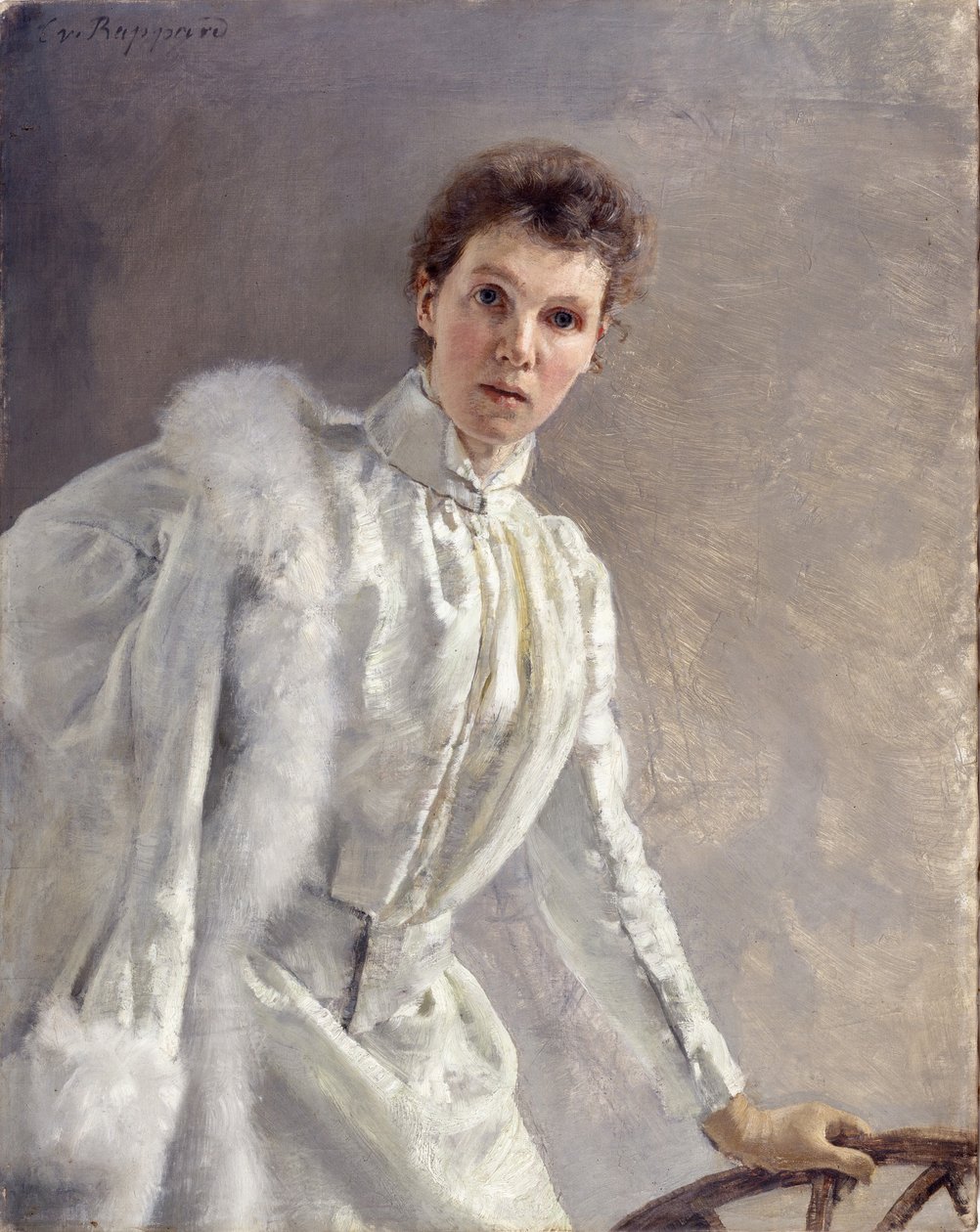 Selvportræt, 1894. af Clara von Rappard
