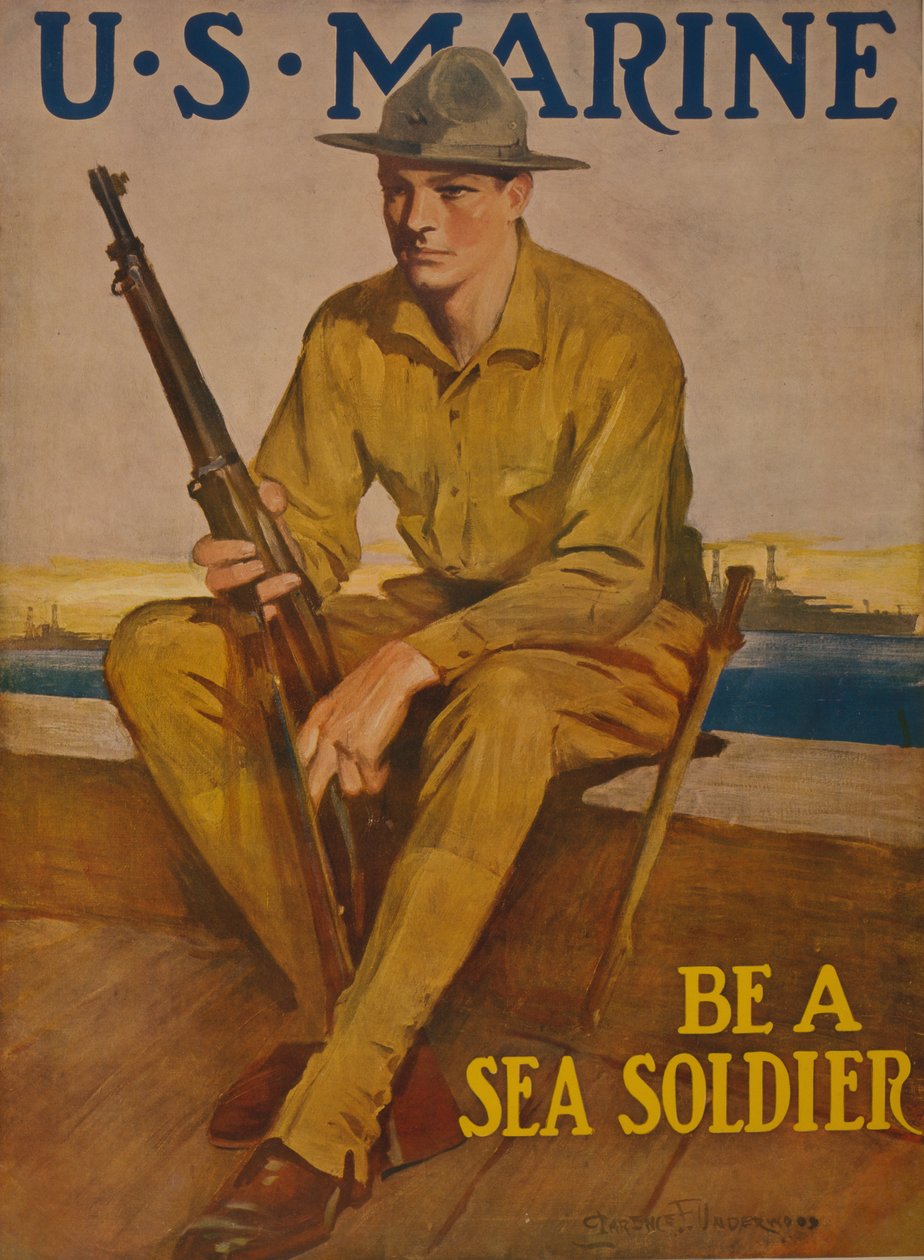 U.S. Marine - Vær en søsoldat, 1917 af Clarence F. Underwood