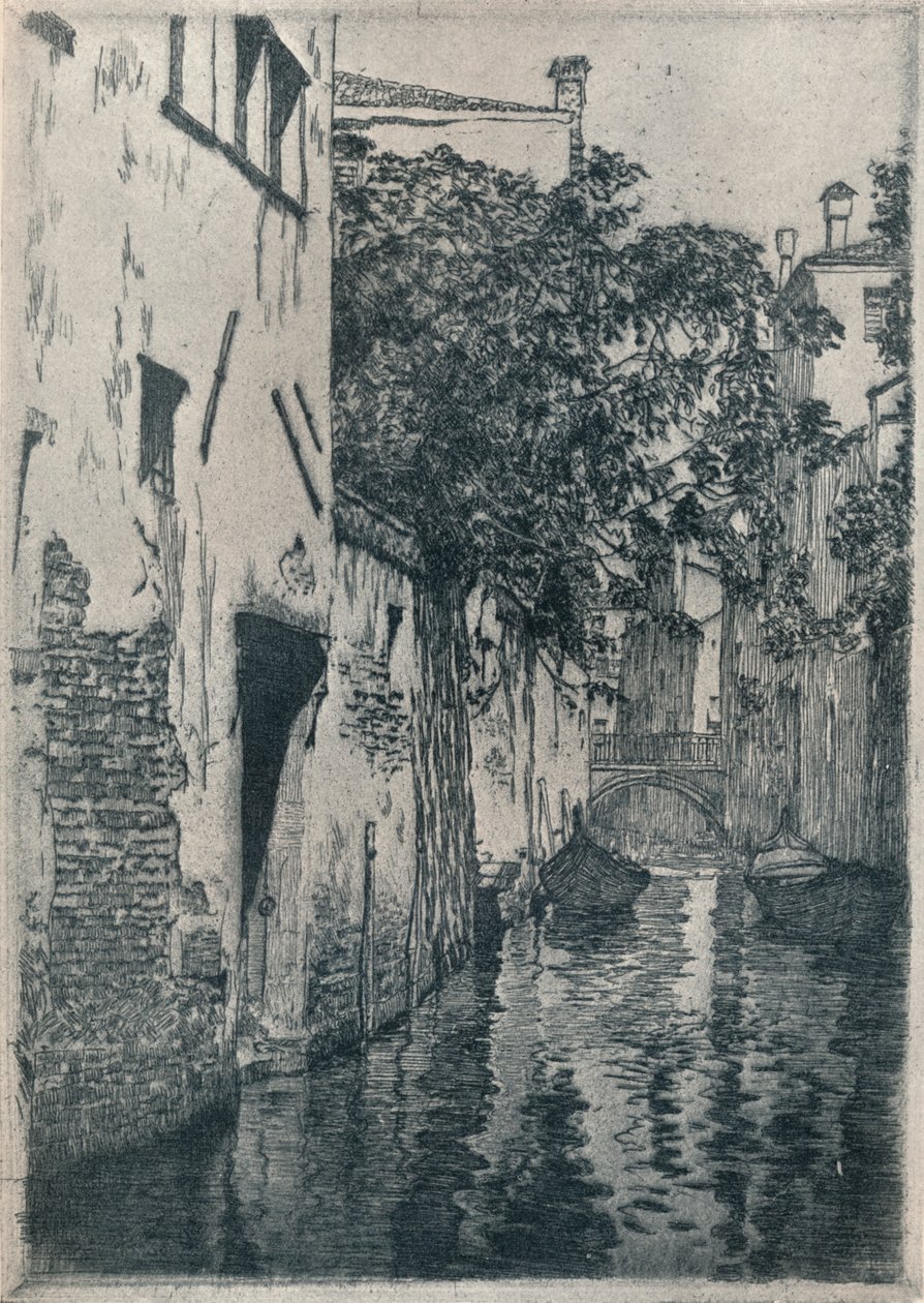 San Agostino-kanalen, Venedig, c1905 1914-1915 af Clarence Gagnon