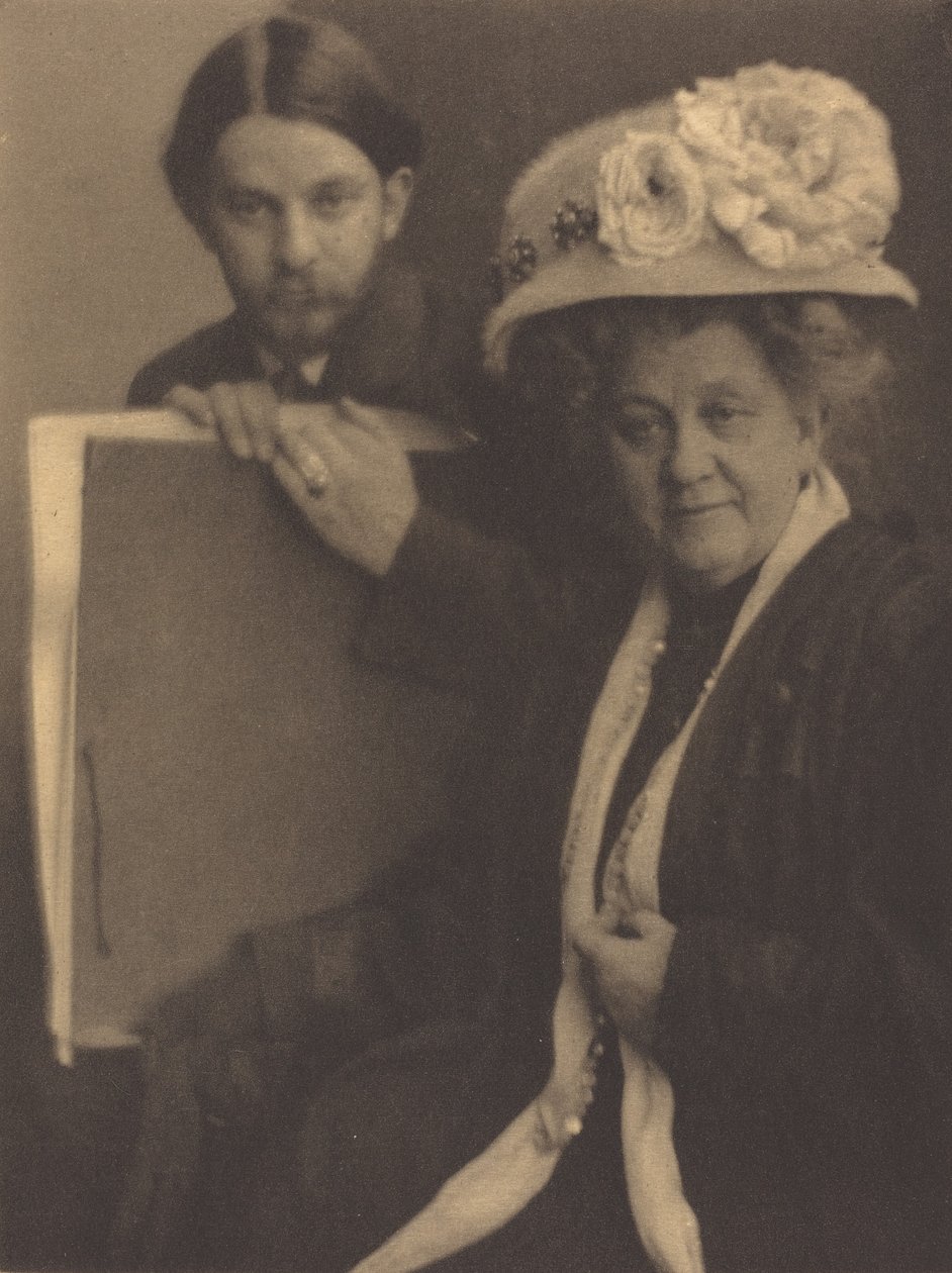 Alvin Langdon Coburn og hans mor, ca. 1909. af Clarence H White