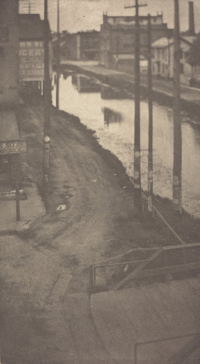 Telegrafpæle, ca. 1900. af Clarence H White