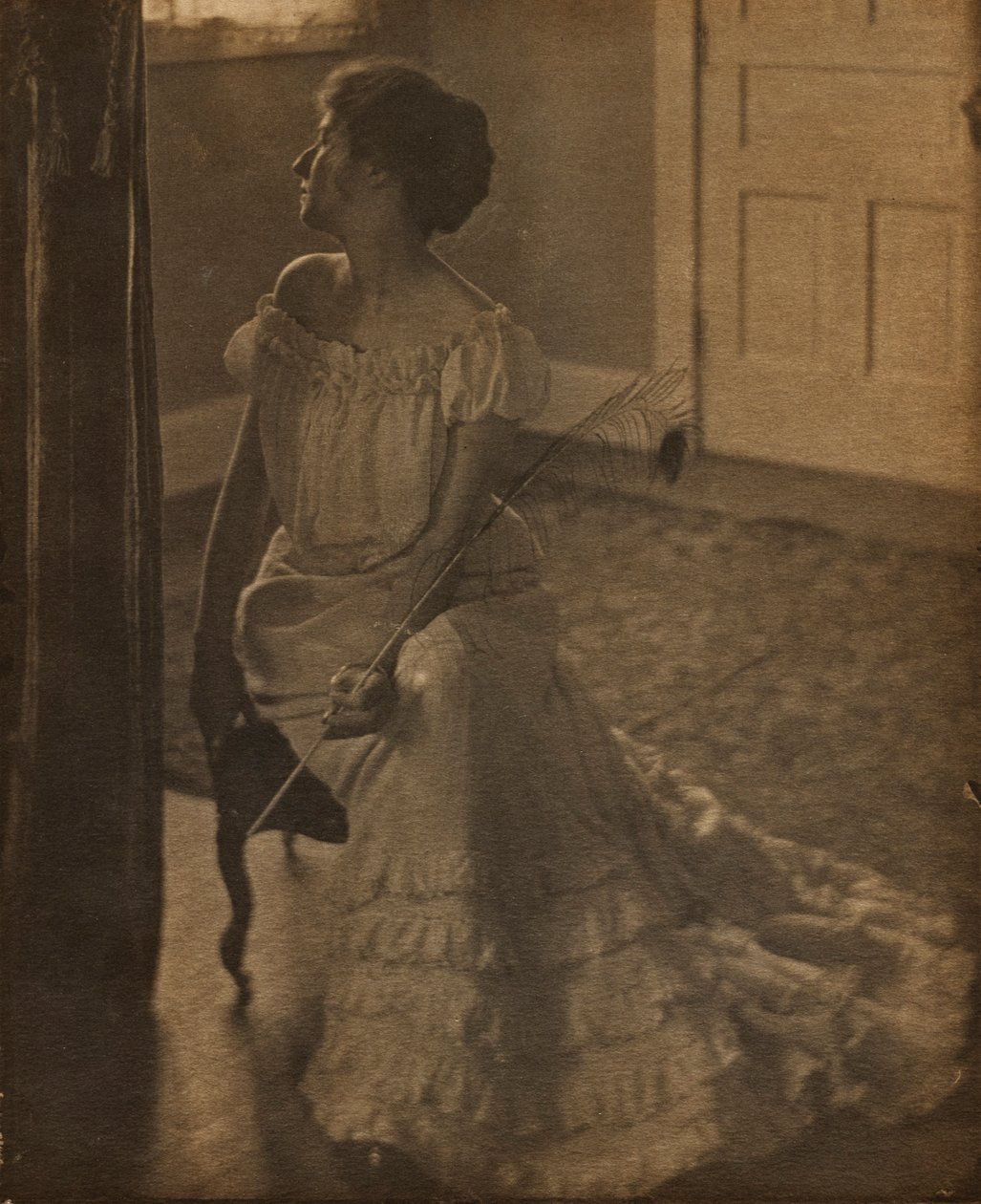 Påfuglefjeren, ca. 1902. af Clarence H. White
