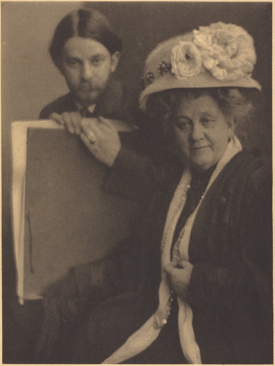 Alvin Langdon Coburn og hans mor, ca. 1909 (foto) af Clarence Henry White
