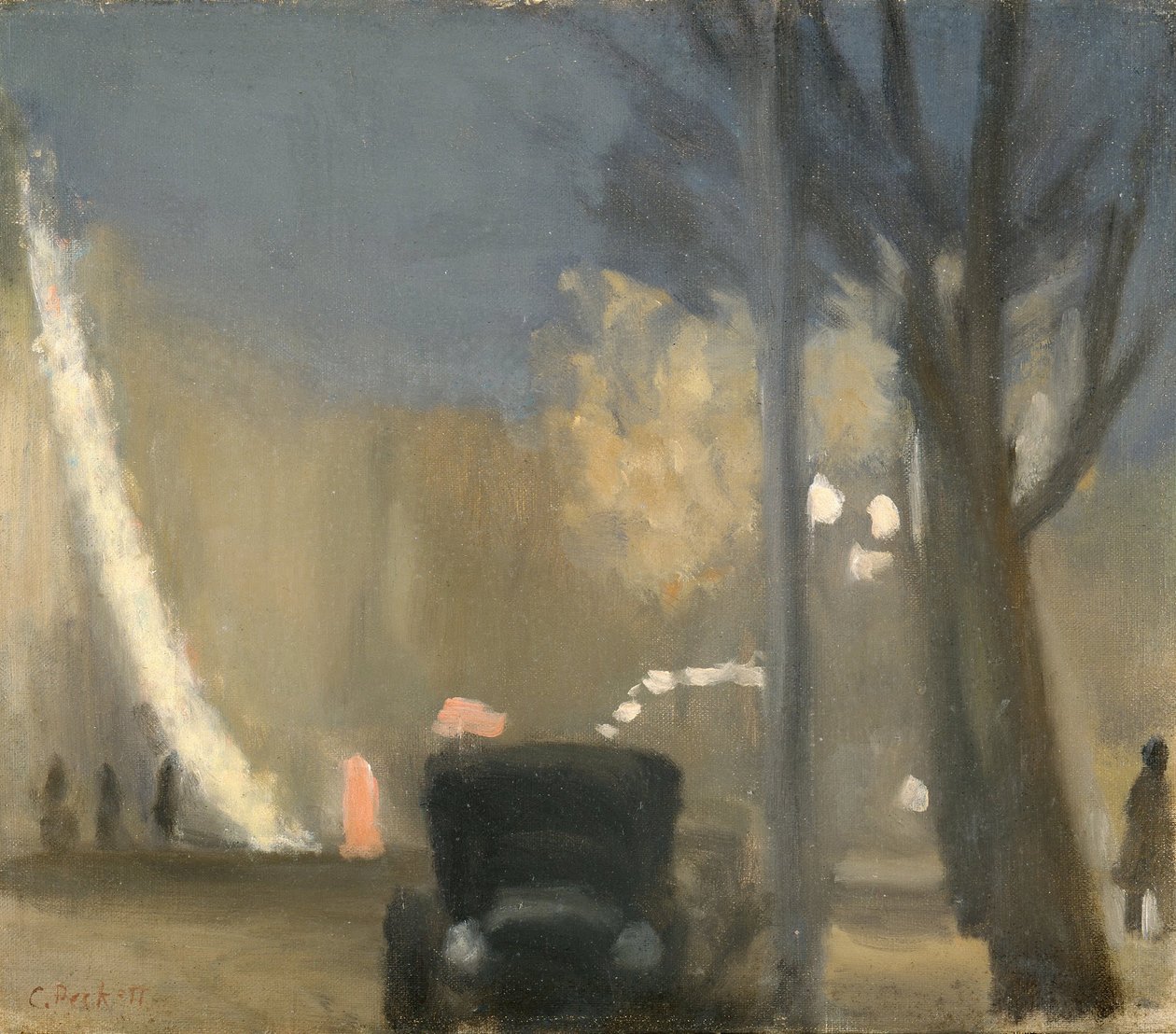 Collins Street, aften af Clarice Beckett