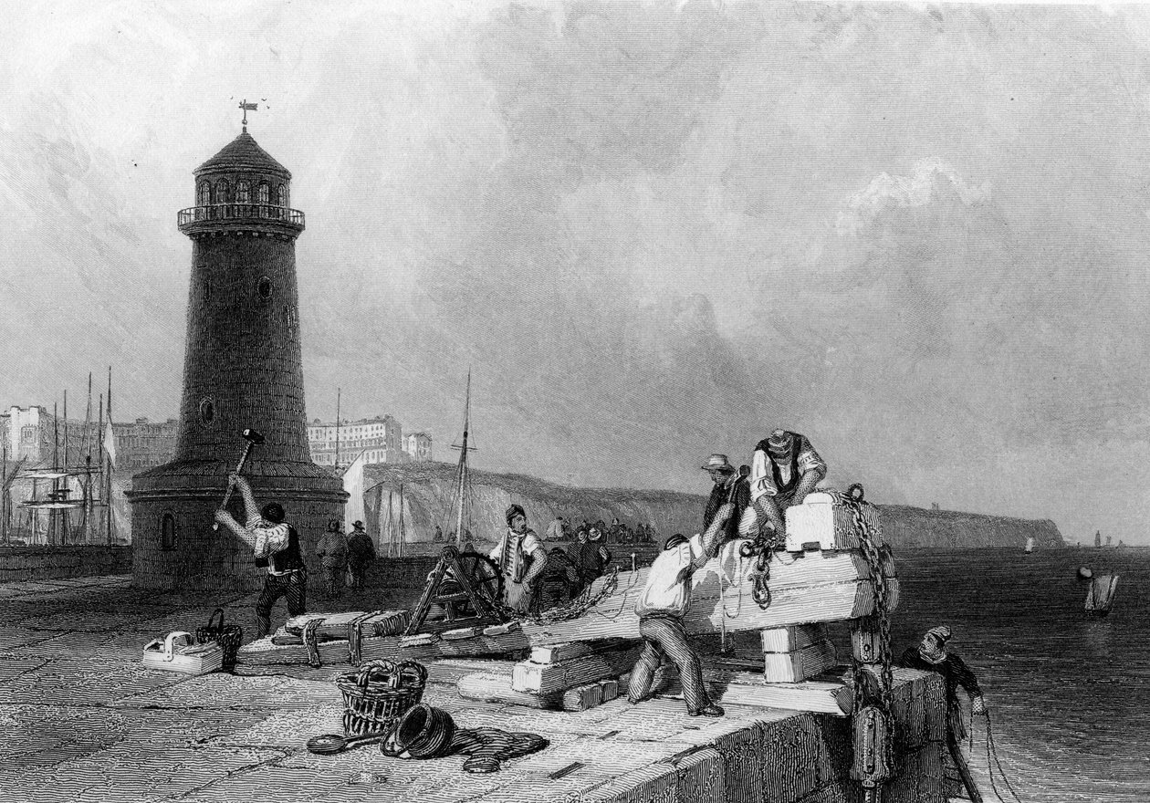 Ramsgate, graveret af Joseph Clayton Bentley, 1836 af Clarkson Frederick Stanfield