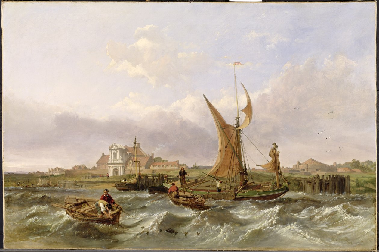 Tilbury Fort - Wind Against the Tide, 1853 af Clarkson Frederick Stanfield