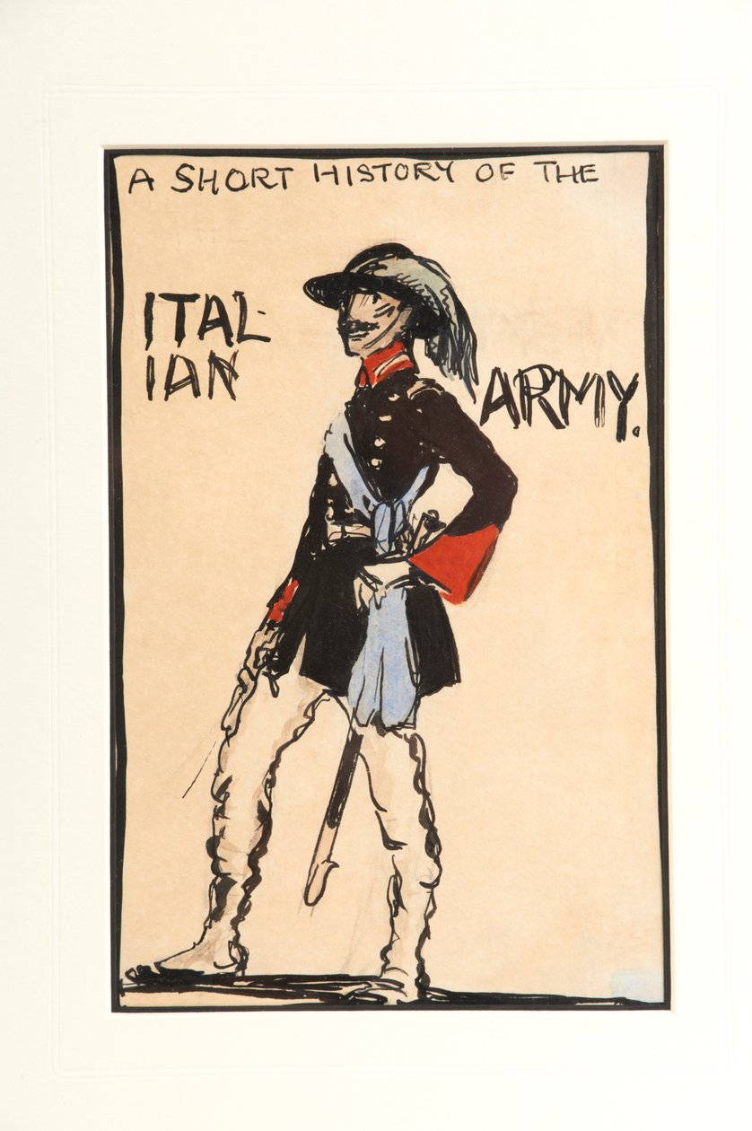 En kort historie om den italienske hær, 1917 af Claud Lovat Fraser