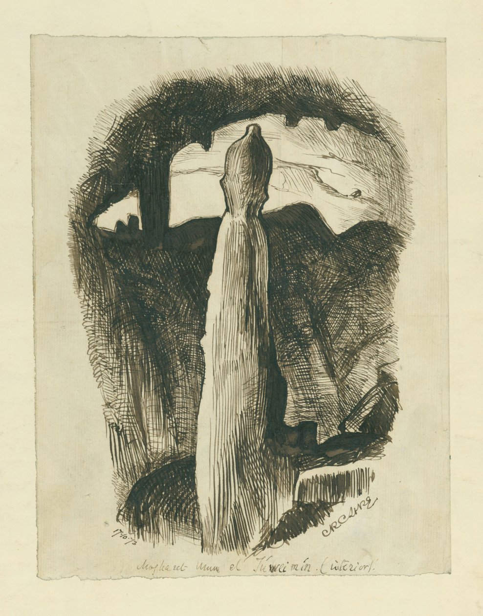 Mogharet Umm el Juweimin, 1873 af Claude Conder