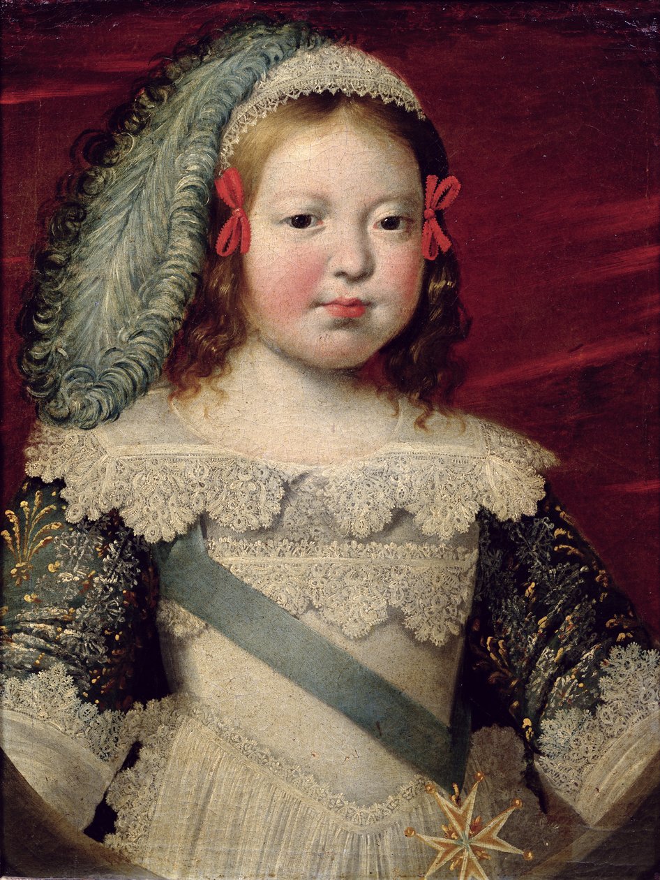 Portræt af Ludvig XIV (1638-1715) som barn, ca. 1641-42 af Claude Deruet