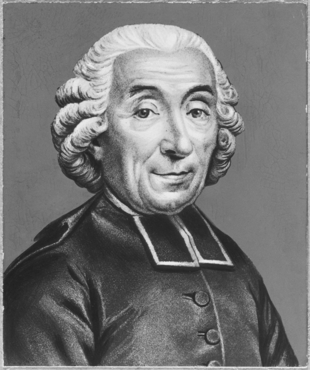 Portræt af Gabriel Bonnot de Mably af Claude Dominique Vinsac