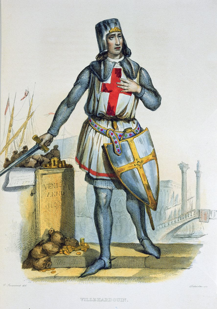 Geoffroi de Villehardouin, illustration fra 