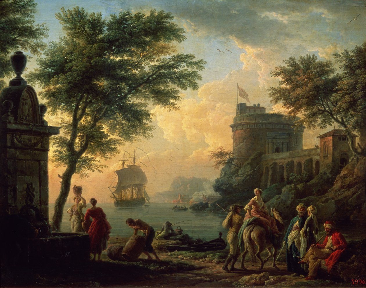 Søhavn, 1763 af Claude Joseph Vernet