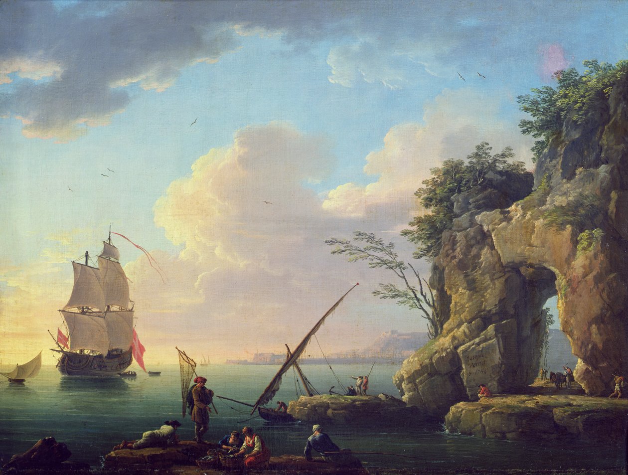 Sølandskab, 1748 af Claude Joseph Vernet