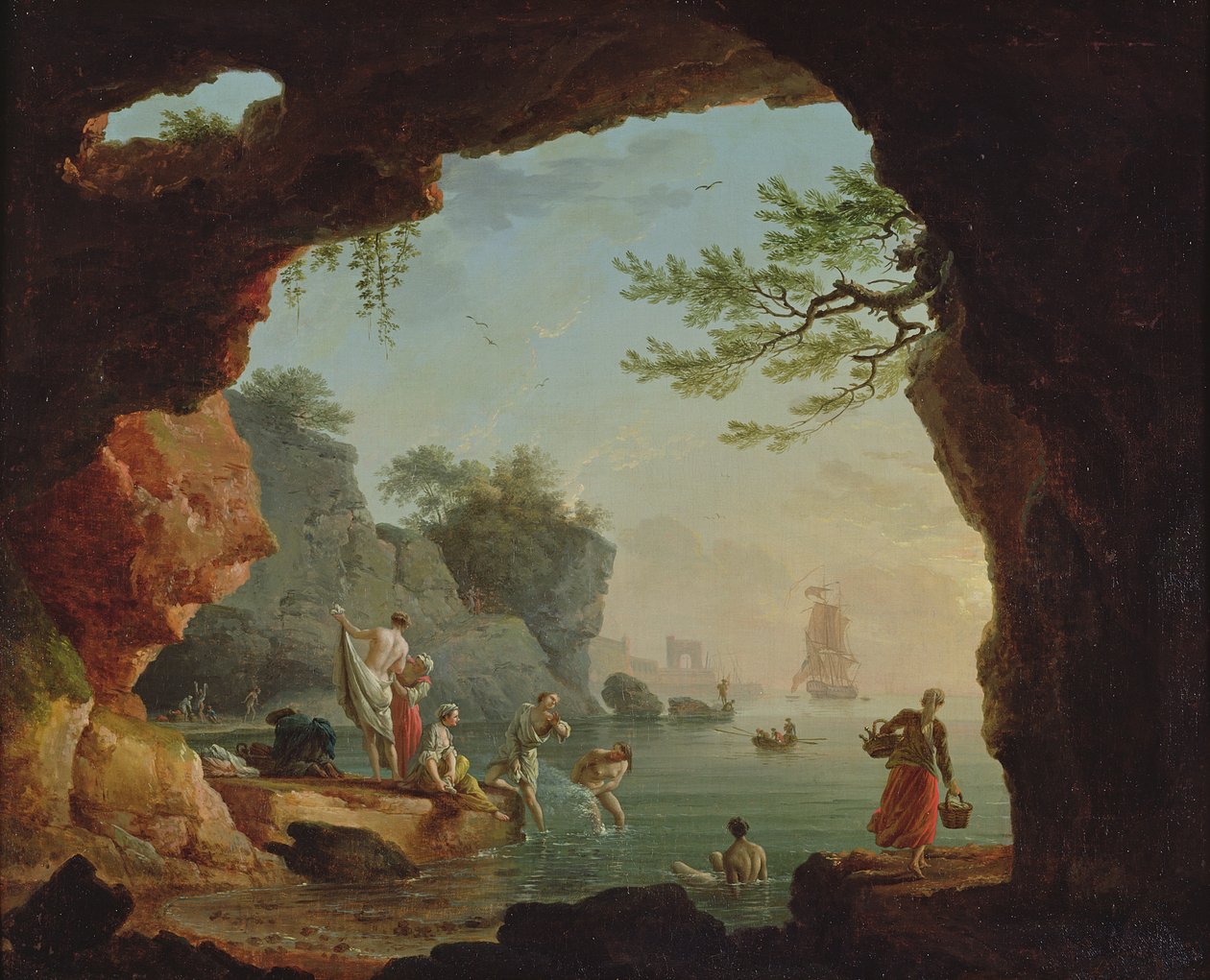 De badende af Claude Joseph Vernet