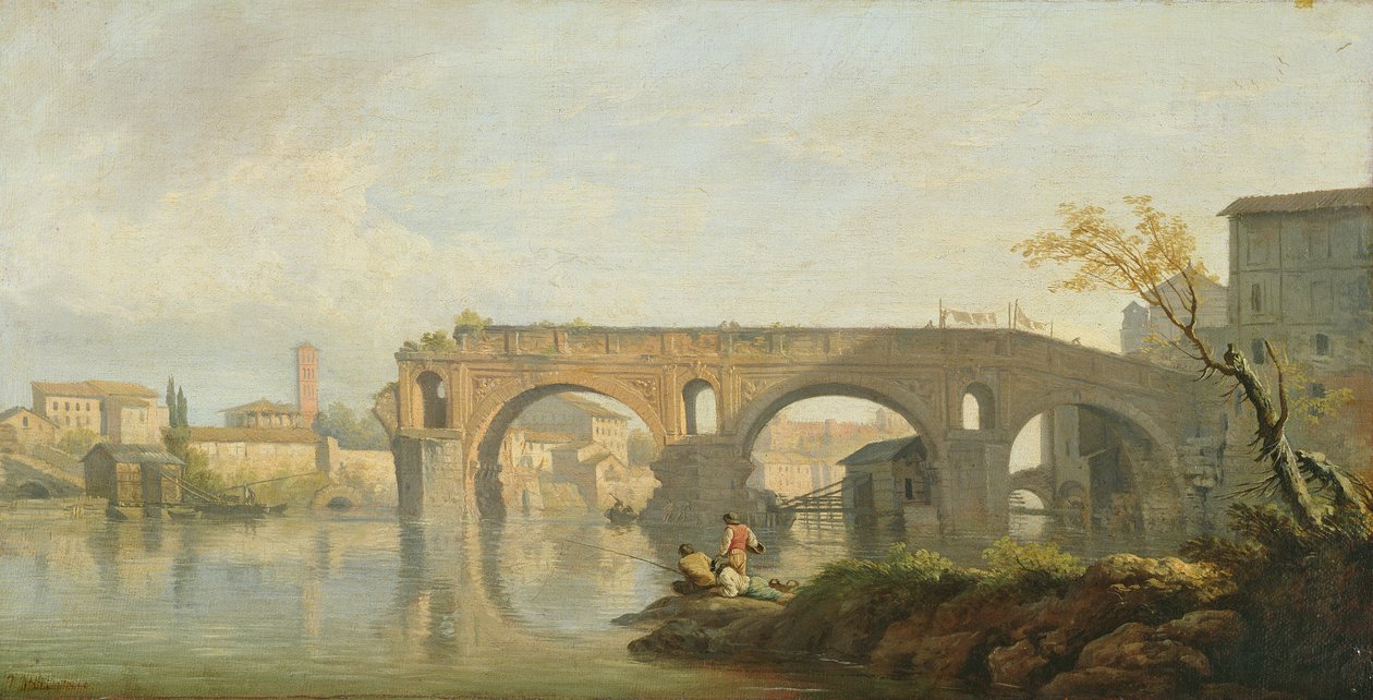 Ponte Rotto, Rom af Claude Joseph Vernet