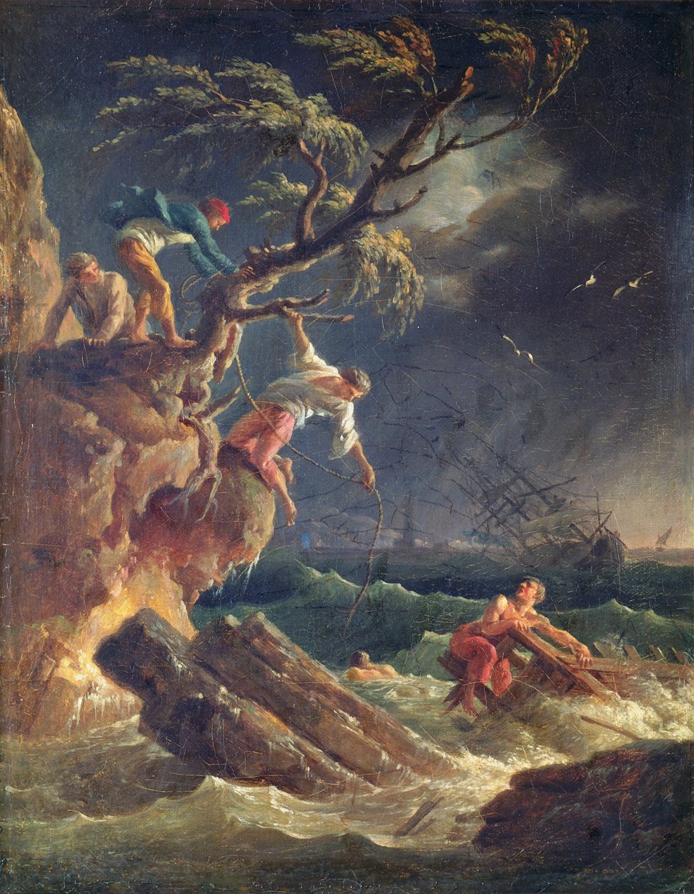 Stormen, ca. 1762 af Claude Joseph Vernet