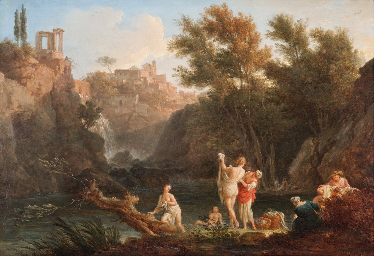 De fire gange om dagen- aften af Claude Joseph Vernet