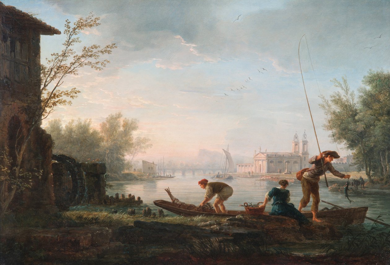 De fire gange om dagen- morgen af Claude Joseph Vernet