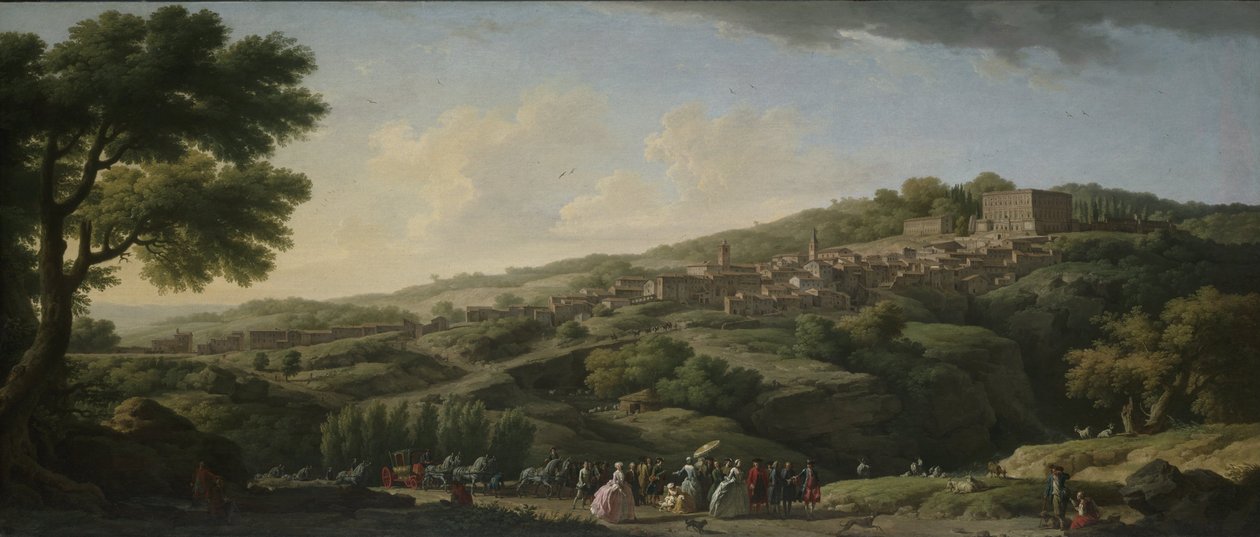 Villa ved Caprarola af Claude Joseph Vernet