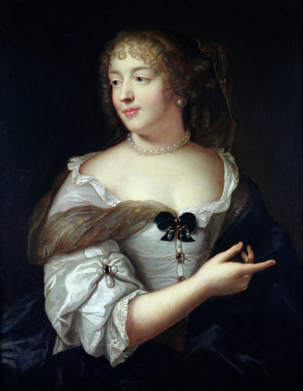 Portræt af Marie de Rabutin-Chantal, Madame de Sevigne (1626-96) af Claude Lefebvre