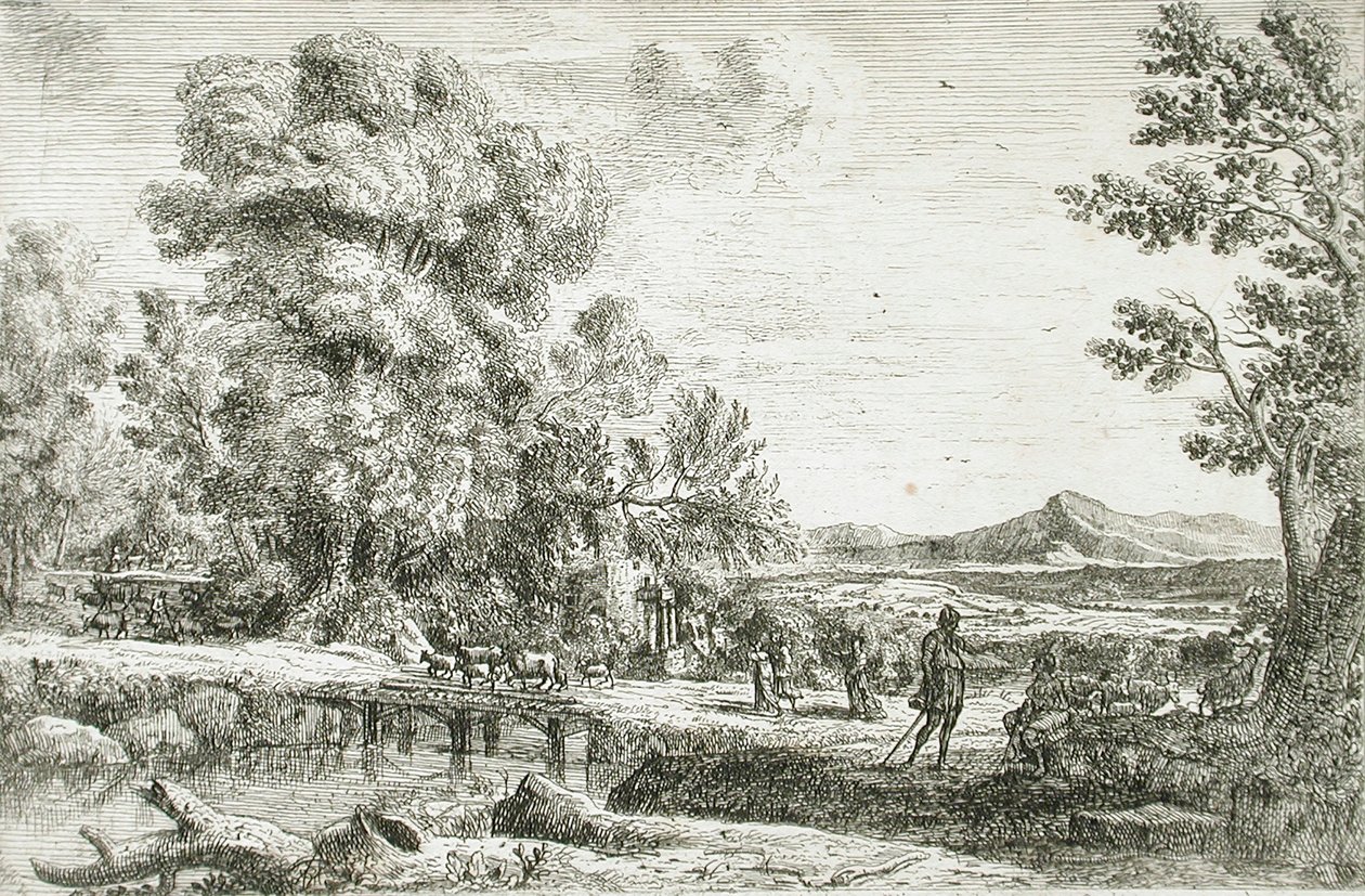 Træbroen af Claude Lorrain