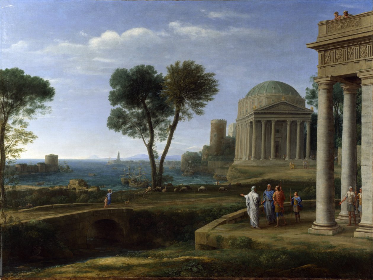 Aeneas i Delos af Claude Lorrain