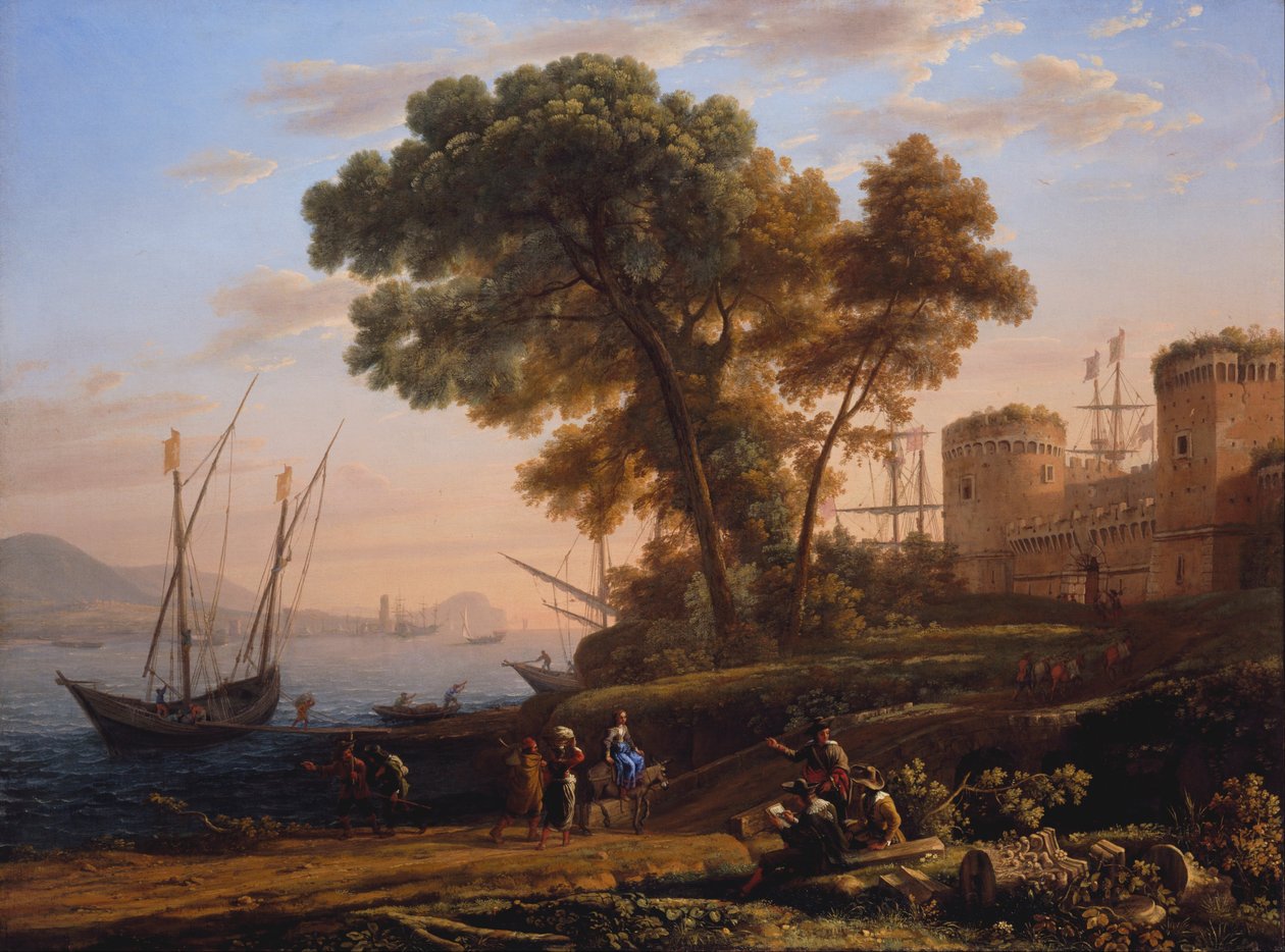 En kunstner, der studerer fra naturen af Claude Lorrain
