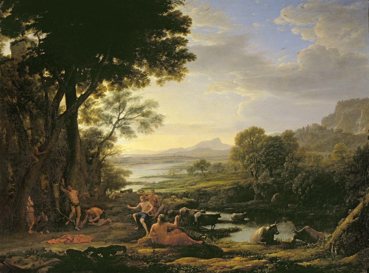 Apollo flager Marsyas af Claude Lorrain