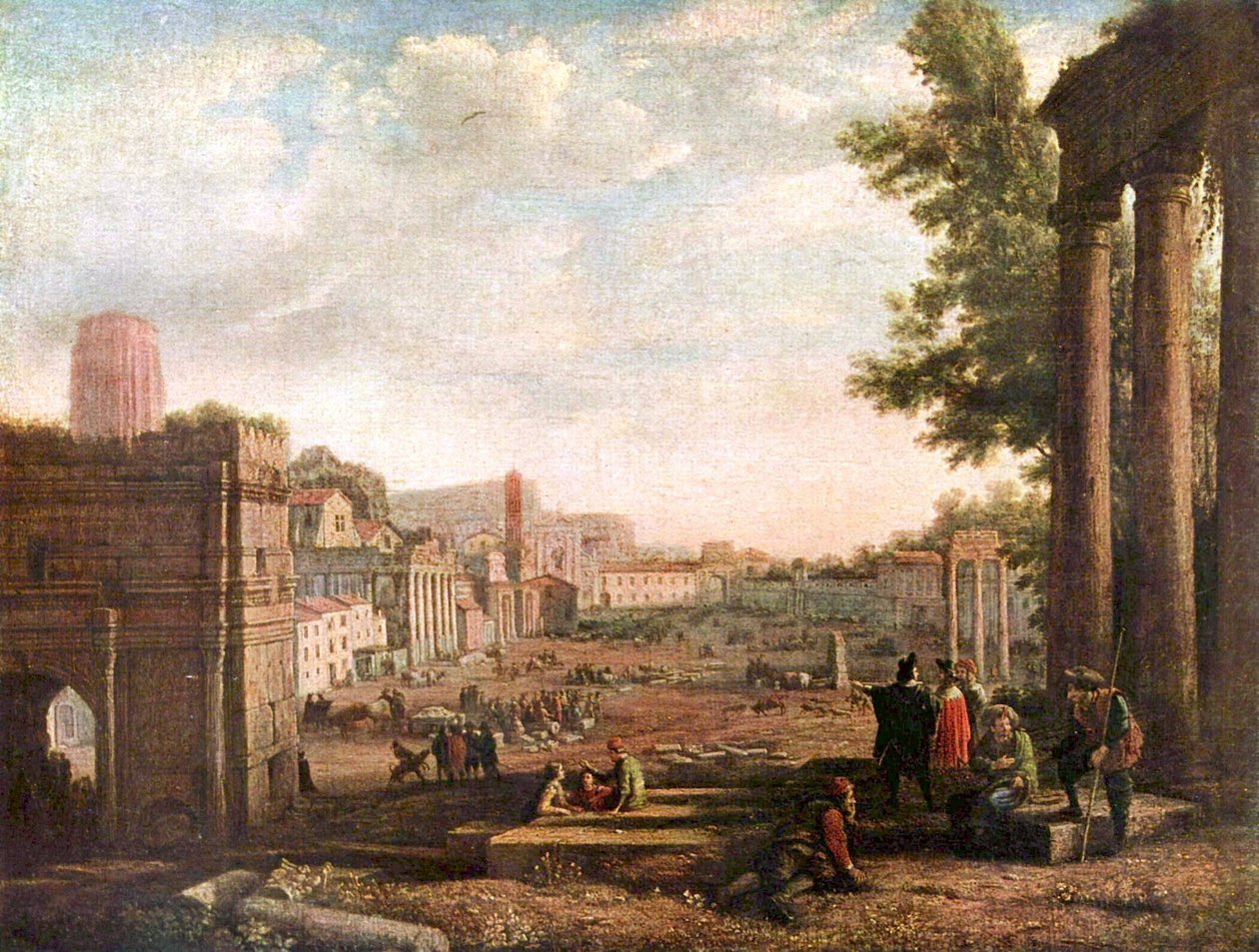Campo Vaccino af Claude Lorrain