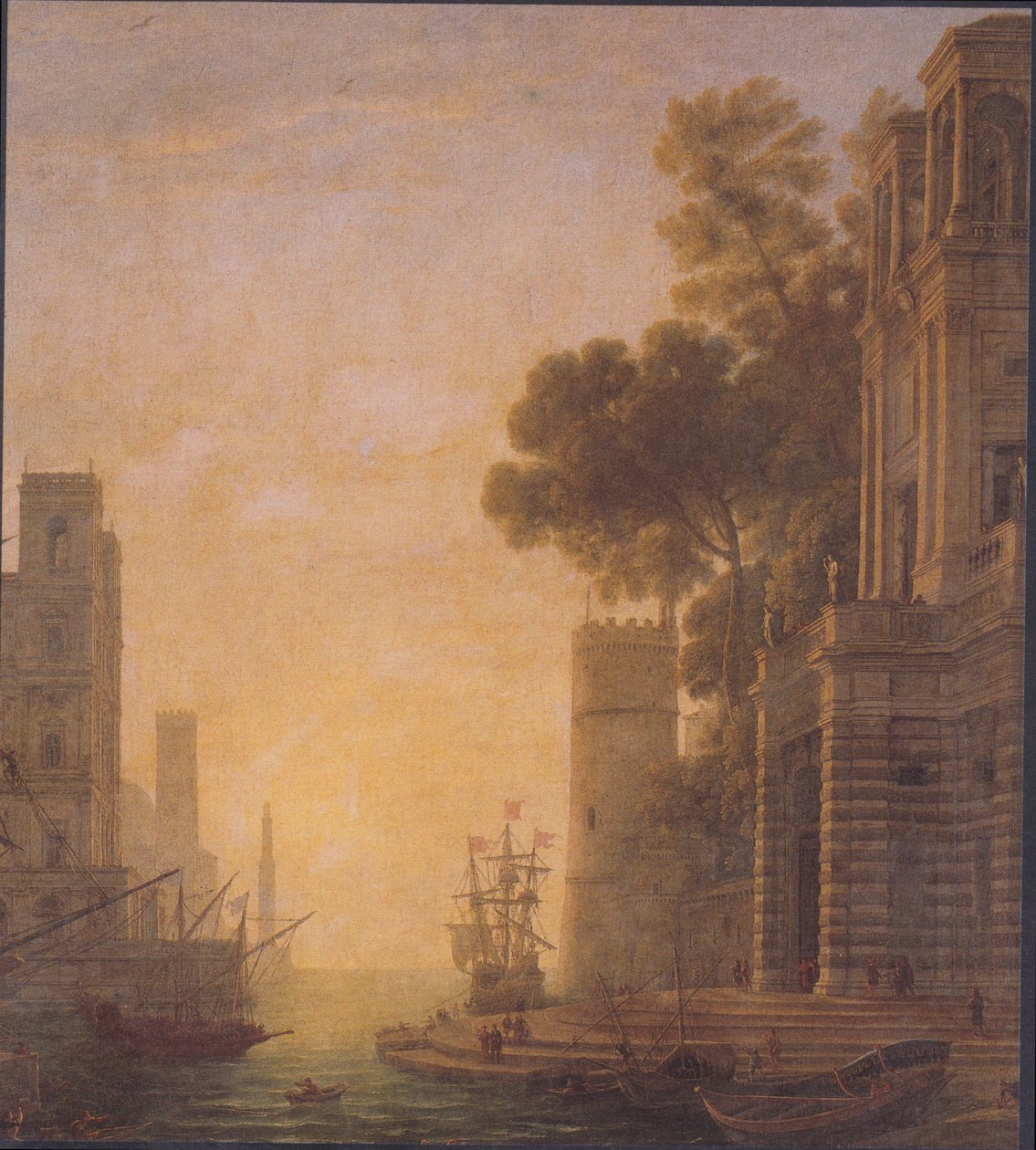 Indskibningen af ​​St. Paula i Ostia af Claude Lorrain